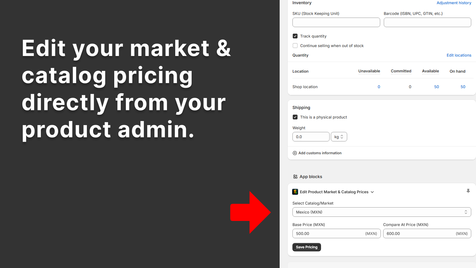Shopify App: Easy Price Editor